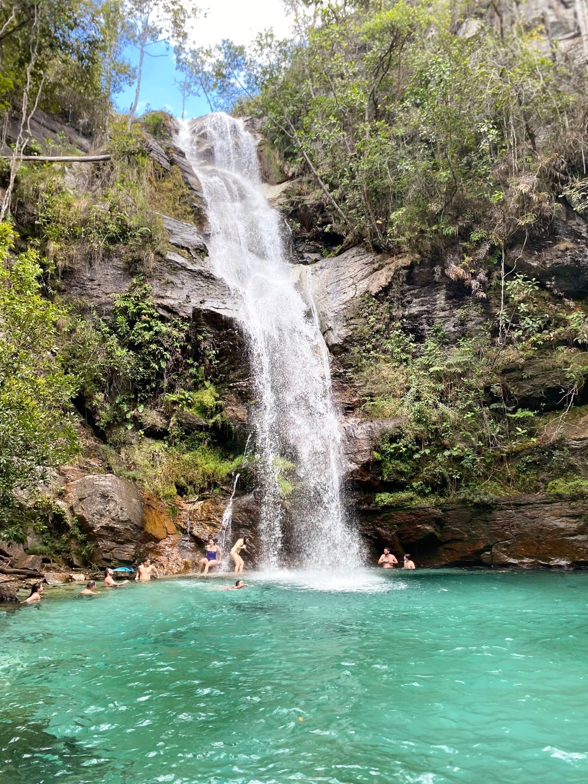 Cachoeira Santa Bárbara na Chapada dos Veadeiros